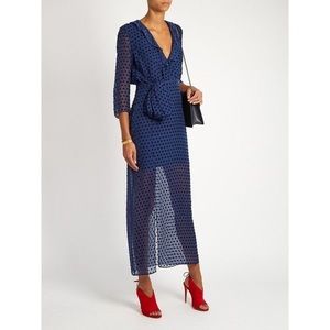 Saloni jennifer dress in navy *SOLD*